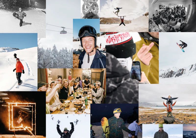 Nitro 2026/27 snowboard range campaign collage
